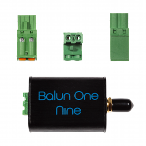 Balun One Nine v2 - Small Low-Cost 9:1 HF Antenna Balun/Unun with Aluminum Enclosure & Multiple Connection Options