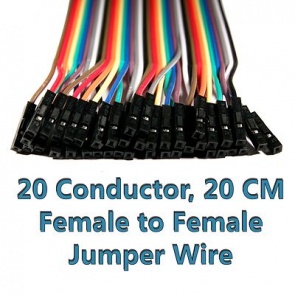 Female to Female Jumper Wire Harness, 40-Pack, 20cm